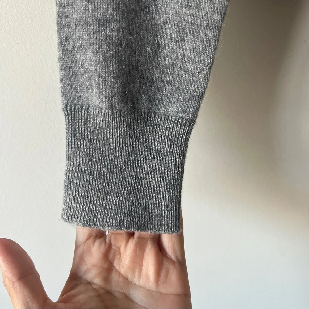 NILI LOTAN March Cashmere Cardigan XS Chic Gray Luxury Knit